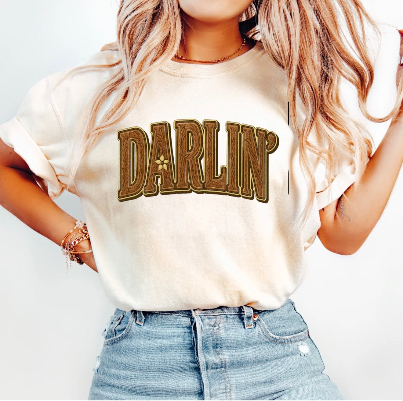 Darlin | Western Graphic Tee | Sassy Sayings T-Shirt! Gildan Heavy Cotton Or Comfort Colors Shirt!