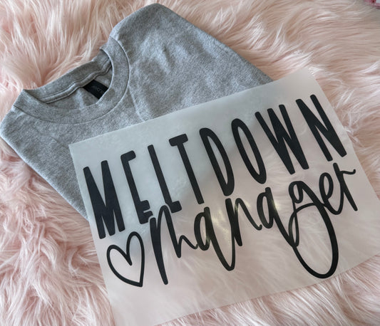 Meltdown Manager Gray T-Shirt