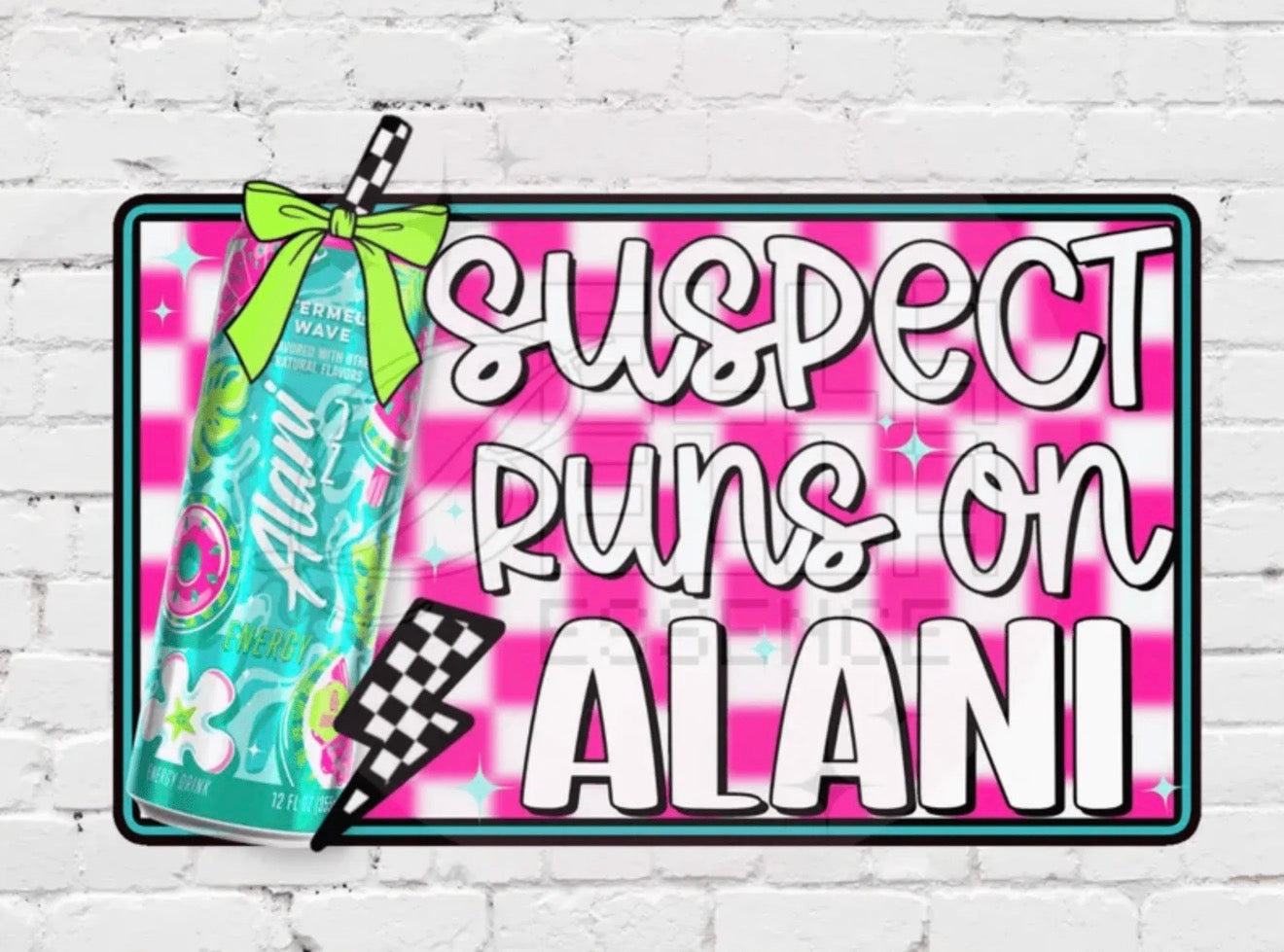 Suspect Runs On Alani T-Shirt! White Shirt!