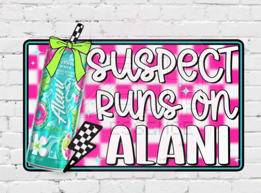 Suspect Runs On Alani T-Shirt! White Shirt!
