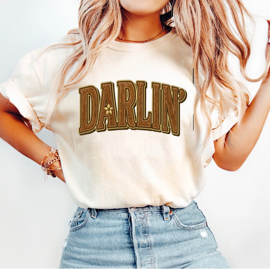 Darlin | Western Graphic Tee | Sassy Sayings T-Shirt! Gildan Heavy Cotton Or Comfort Colors Shirt!